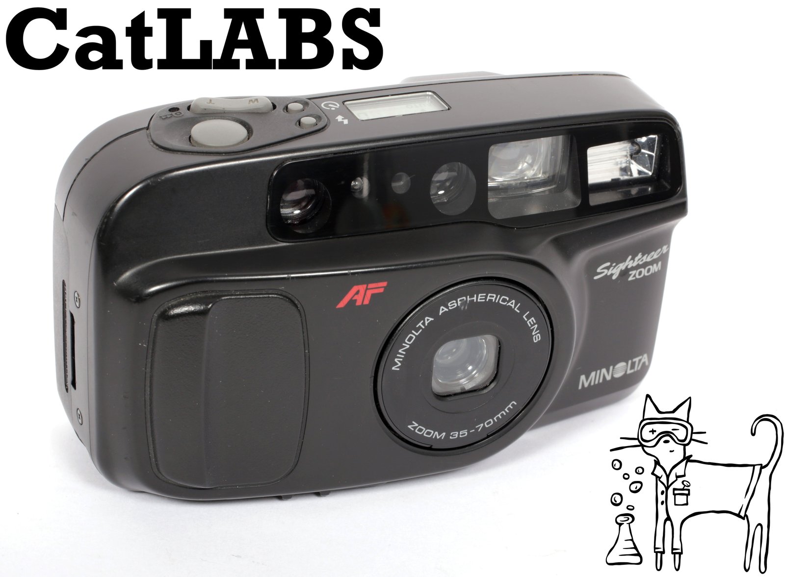 Minolta Sightseer Zoom Point and Shoot 35mm Film Camera | CatLABS